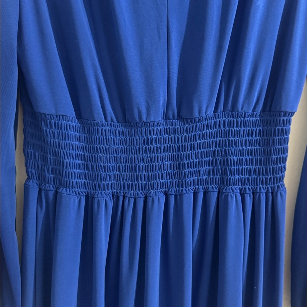 MARINA Blue Maxi Dress size L - Picture 10 of 10